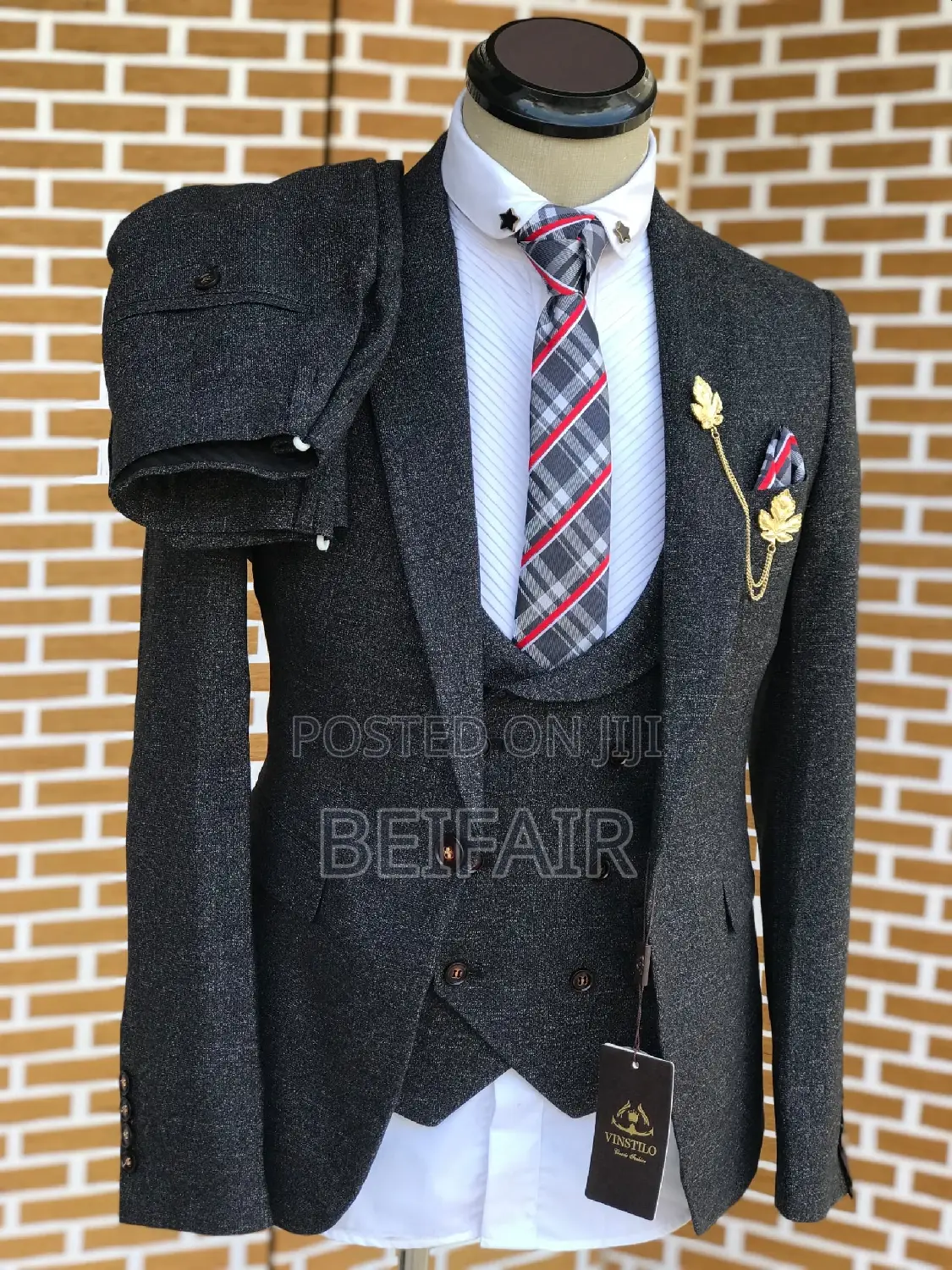 Dark Gray Men's Suits | Suti Za Kiume
