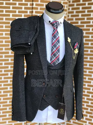 Dark Gray Men's Suits | Suti Za Kiume