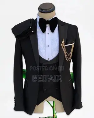 Suti Za Kiume | Men's Suits | Black Taxedo