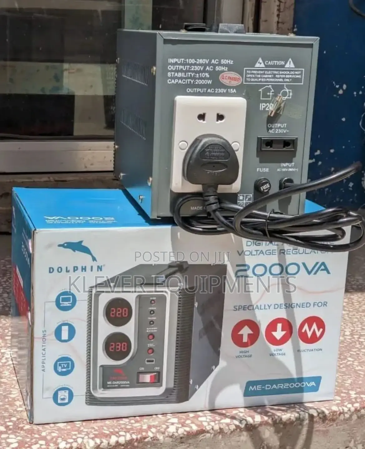 Dolphin Heavy Duty Digital Voltage Stabilizer 2000va