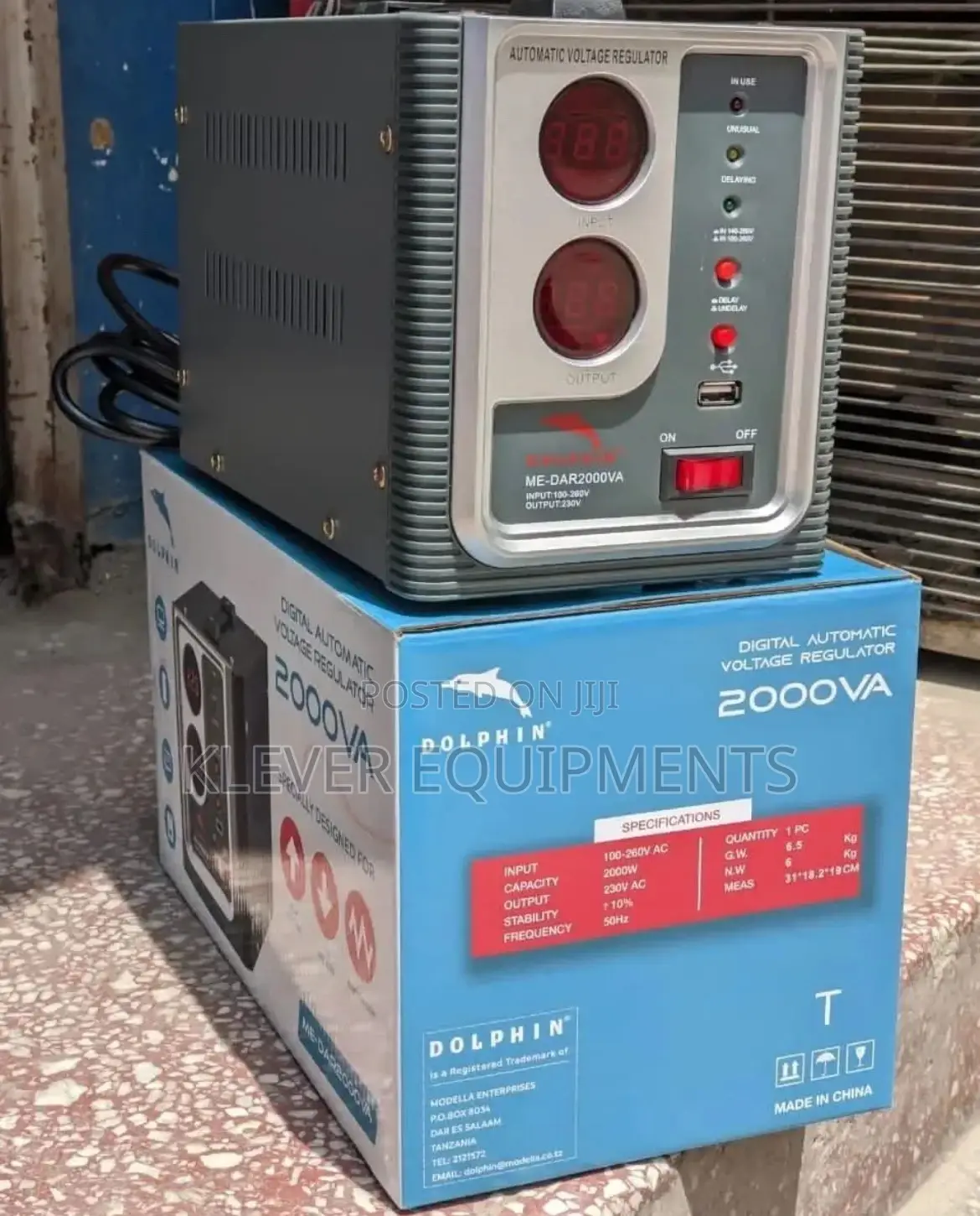 Dolphin Heavy Duty Digital Voltage Stabilizer 2000va