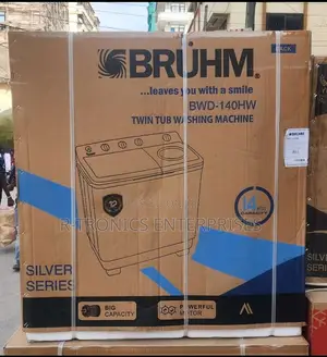 Bruhm Washing Machine 14kg Semi Automatic Twin Tub Top Load