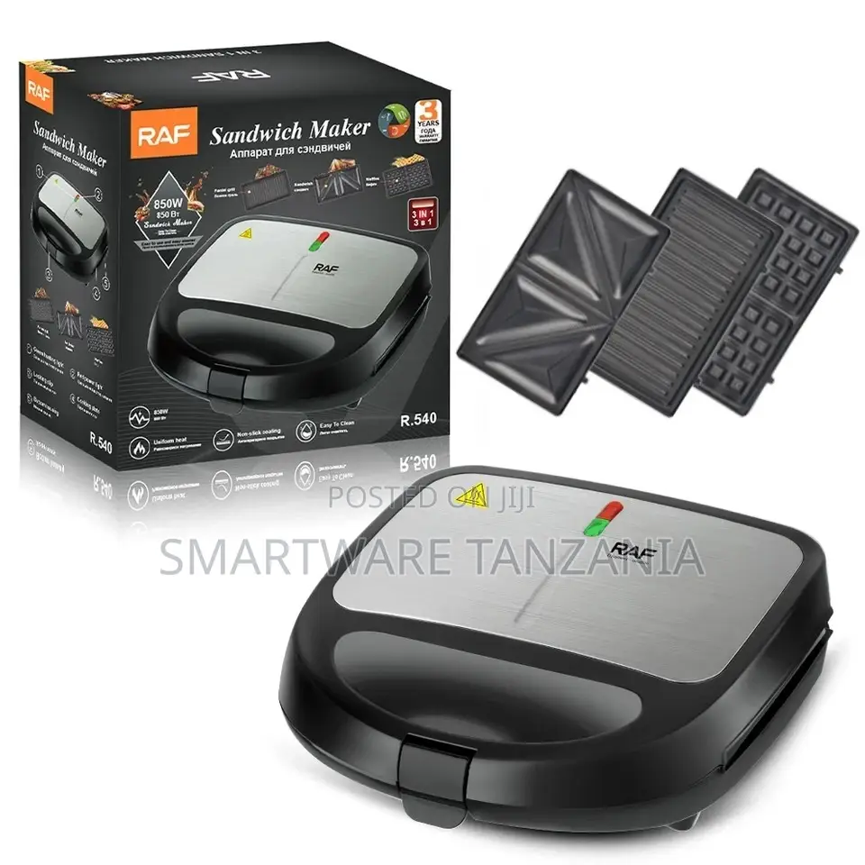 3-in-1 Sandwich Maker, Contact Grill, Waffle Iron, Sandwich