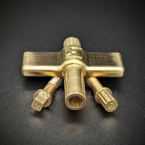 Drum Key Lock-Gold Metal