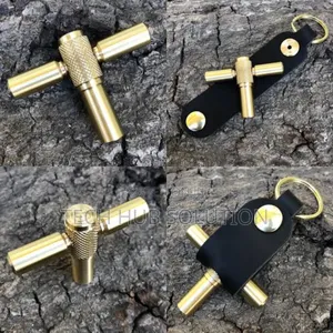 Drum Key Lock-Gold Metal