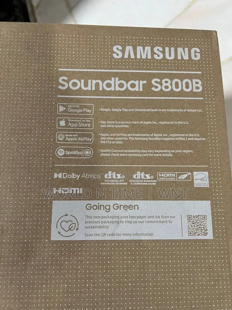 SAMSUNG HW-S800B Ultra-Slim Dolby ATMOS Soundbar Black