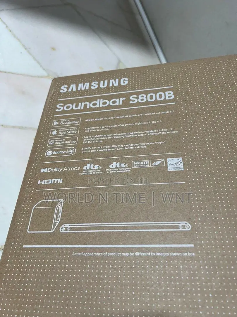 SAMSUNG HW-S800B Ultra-Slim Dolby ATMOS Soundbar Black