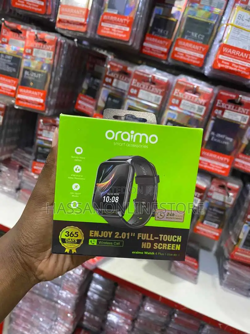 Oraimo Watch 4 Plus 2.01′′ HD IP68 Smart Watch