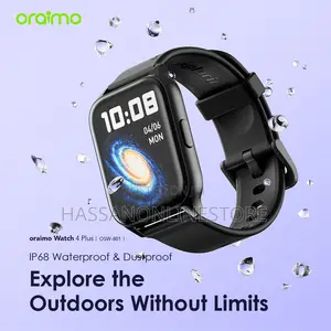 Oraimo Watch 4 Plus 2.01′′ HD IP68 Smart Watch