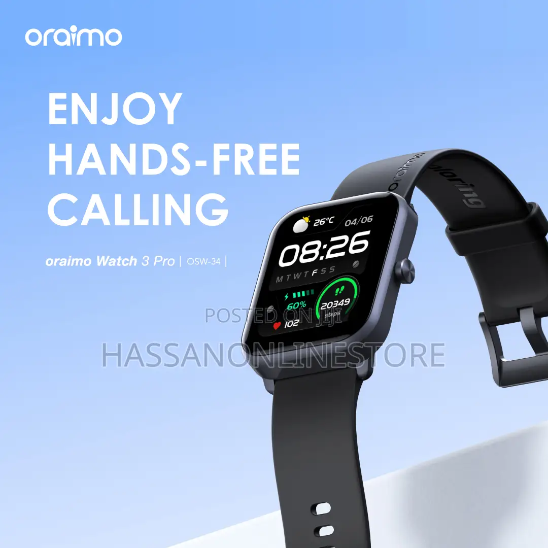 Oraimo Watch 4 Plus 2.01′′ HD IP68 Smart Watch