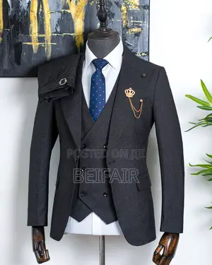 Dark Grey Men's Suits | Suti Za Kiume | Charcoal Grey