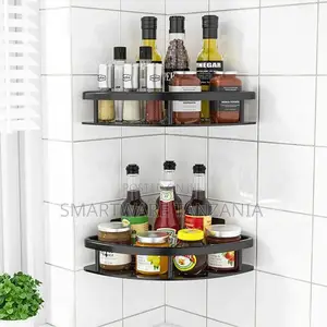 Kitchen Shelves No-Drill Wall Mount Corner Shelf Shower Rack