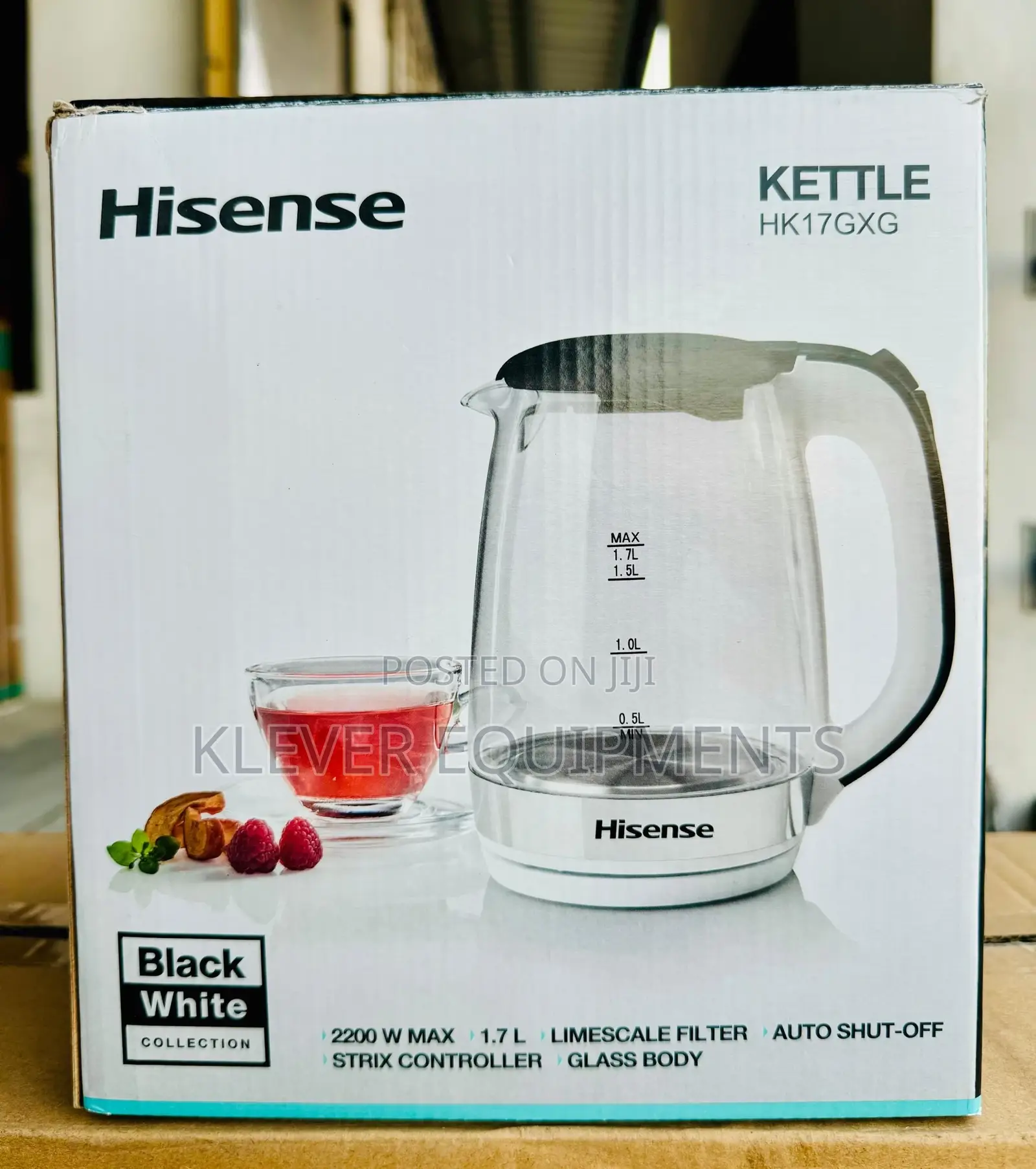 Hisense Glass Water Kettle 1.7L
