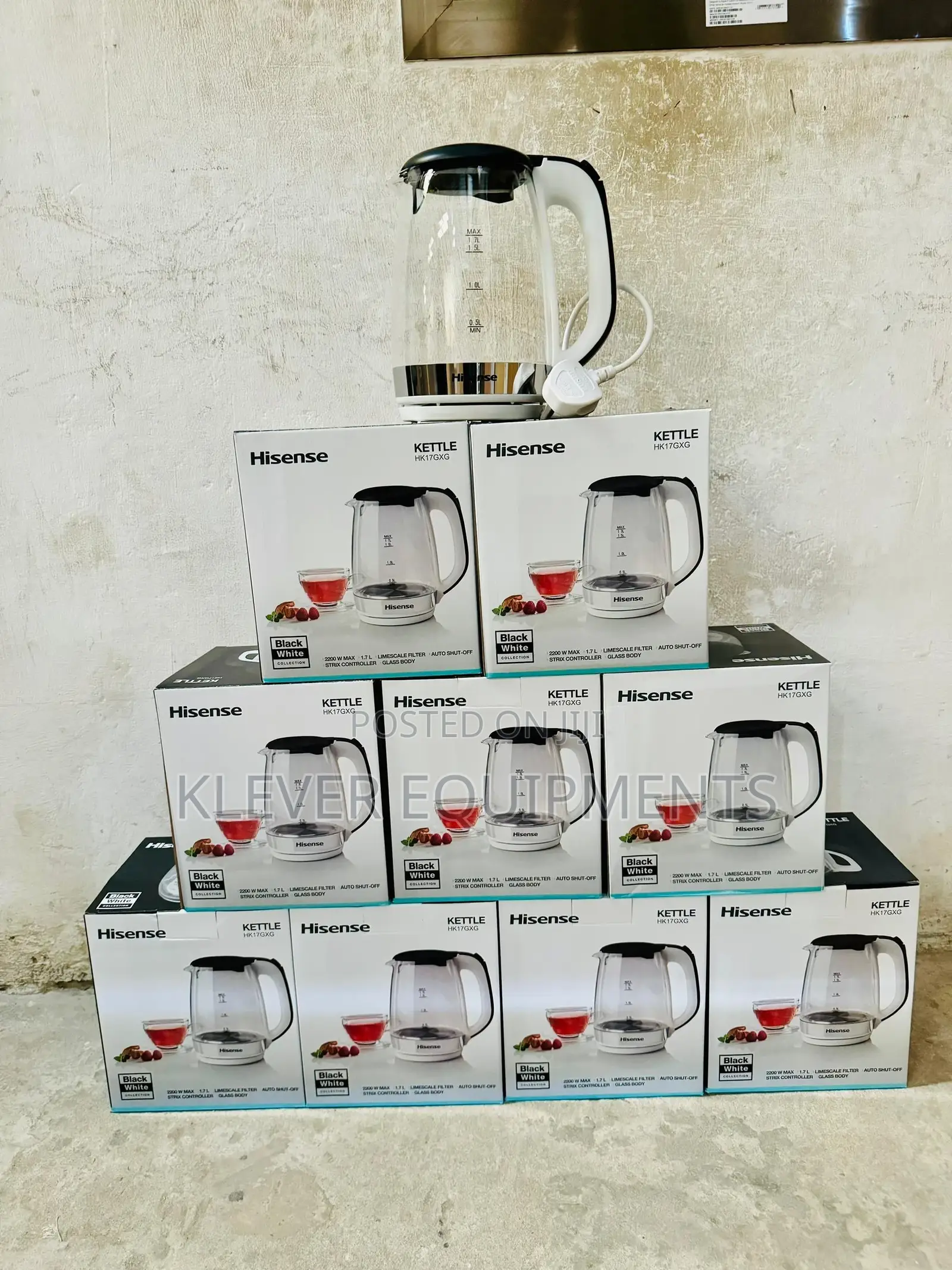 Hisense Glass Water Kettle 1.7L