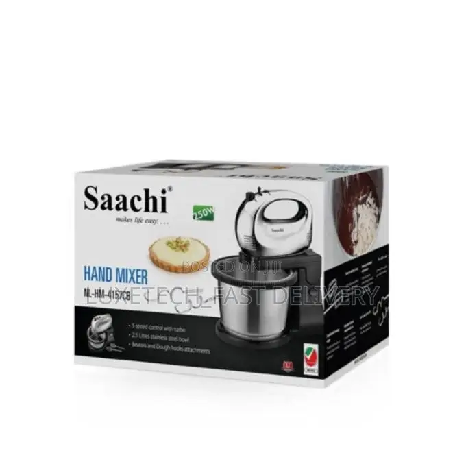 Saachi Hand Mixer Stainless Steel NL-HM-4157 250W