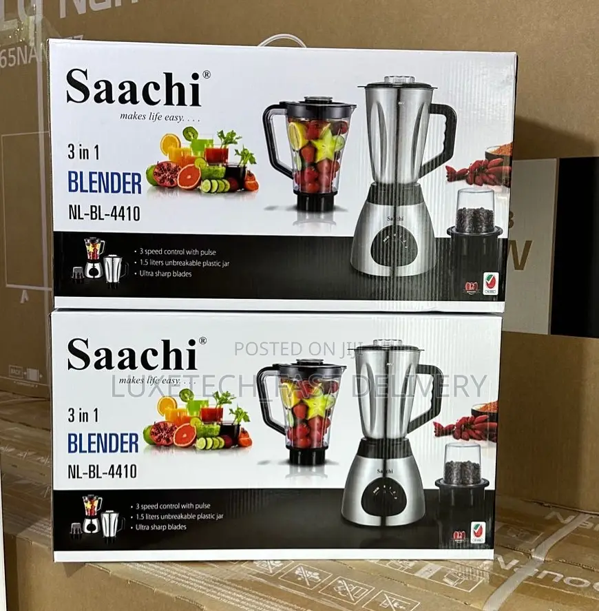 Saachi 3 In1 Blender/Grinder NL-BL-4410