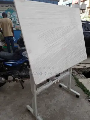 Photo - White Board With Stands Movable Dry Erase Board On Wheels
