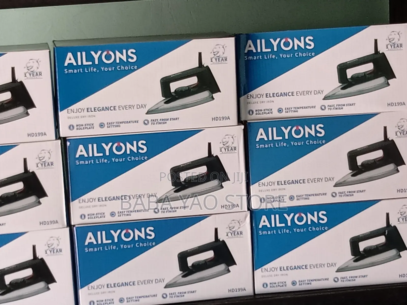 Electric Iron|Ailyons Brand Dry Iron With 1year Warranty
