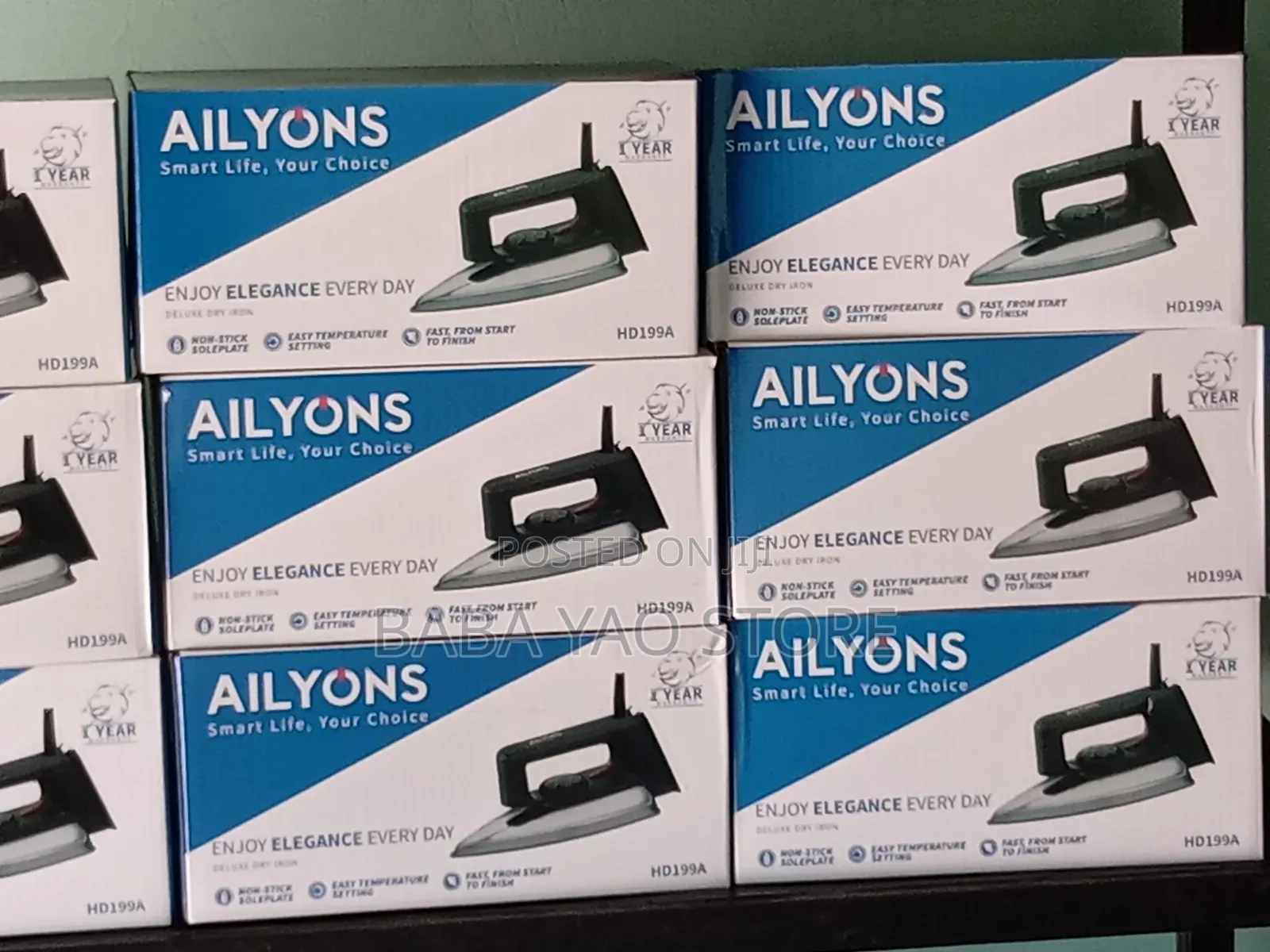 Electric Iron|Ailyons Brand Dry Iron With 1year Warranty