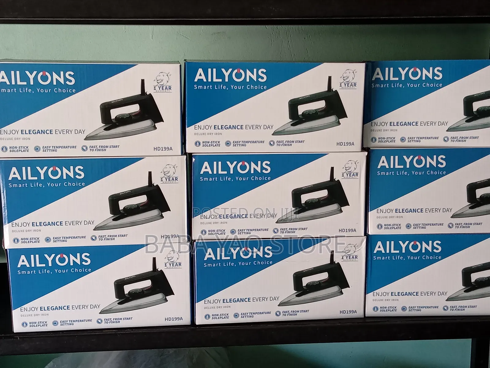 Electric Iron|Ailyons Brand Dry Iron With 1year Warranty