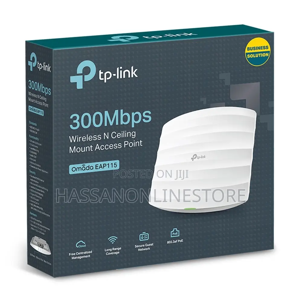 TP Link 300mbps Wireless N Ceiling Mount Access Point EAP115