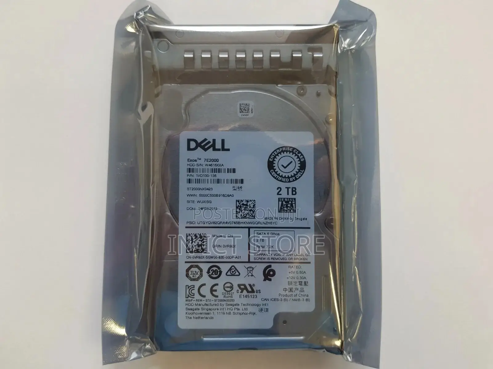 Dell 2tb 7. 6gbps Sata 2.5" HDD Seagate St2000nx0423