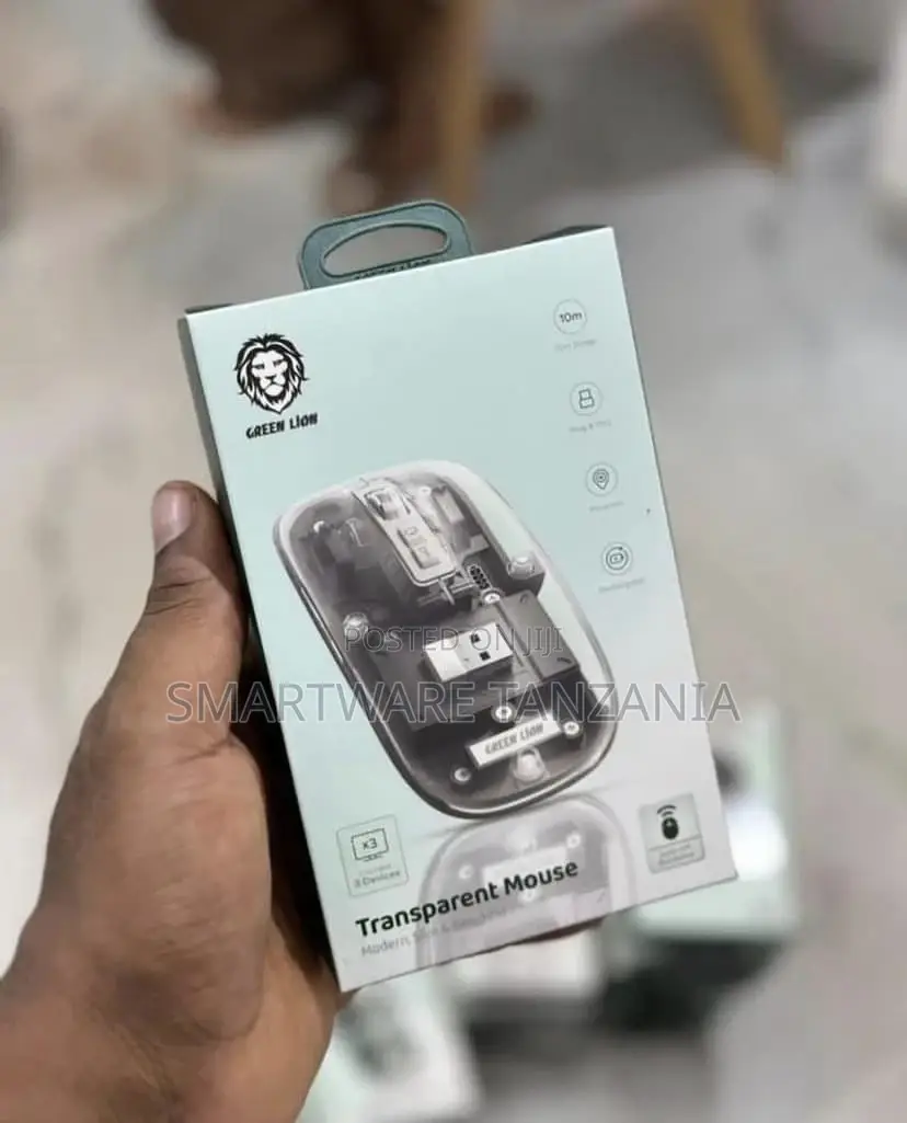 Green Lion Transparent Mouse