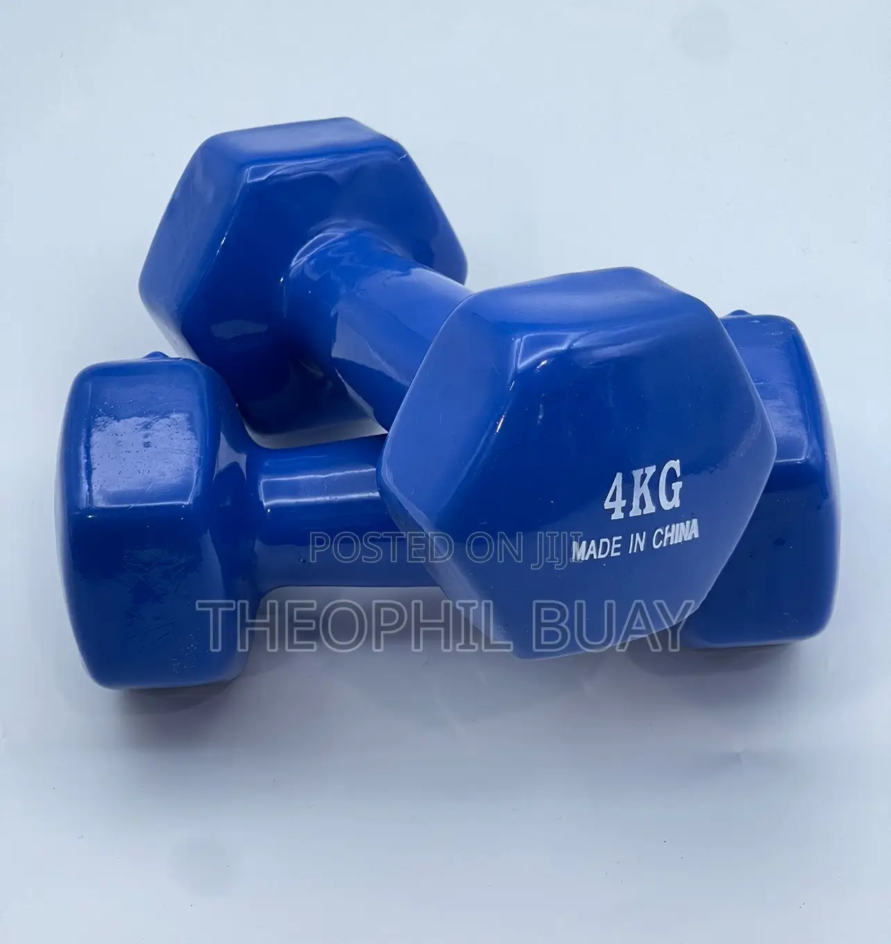 4kg Dumbell Pair/Set With Rubber Surface