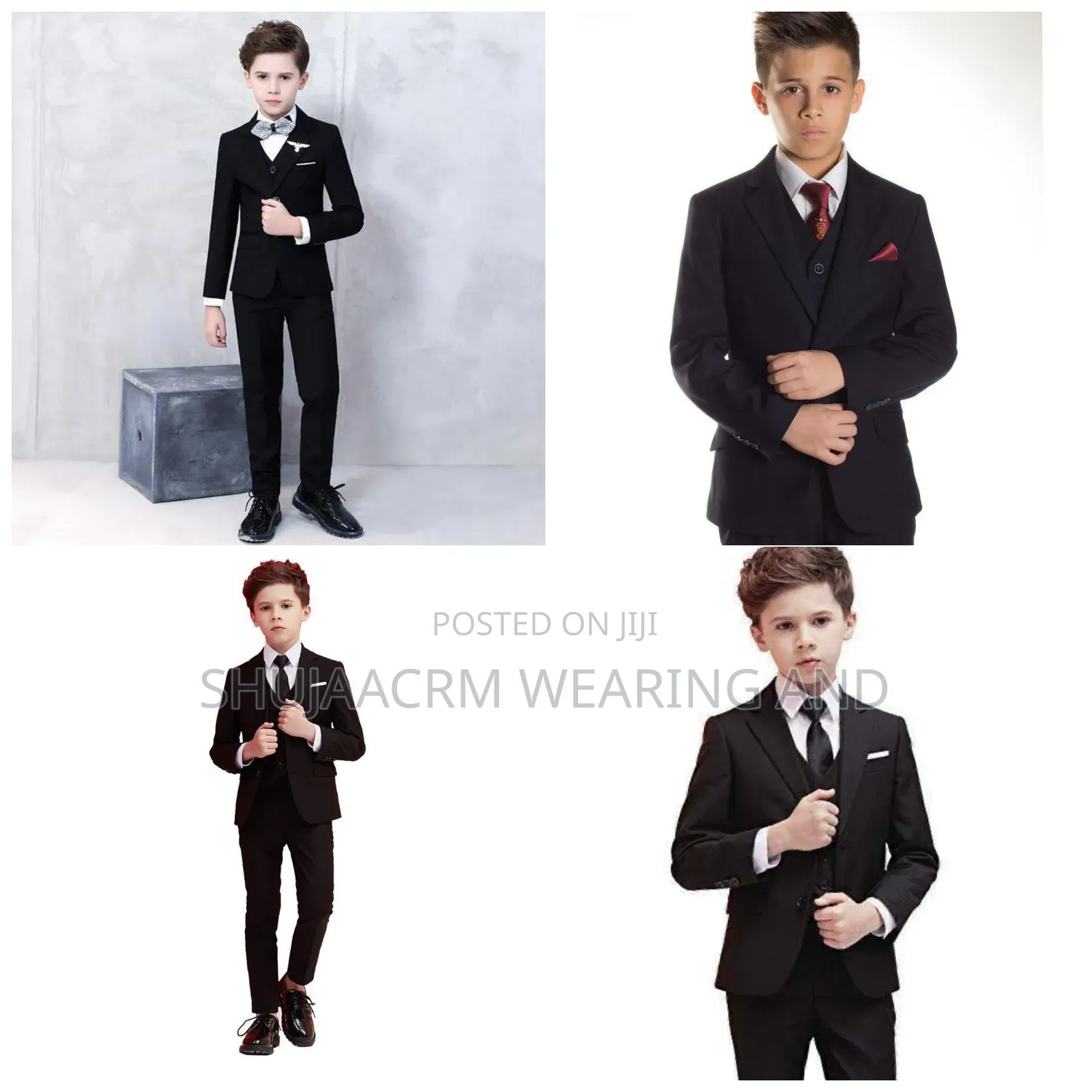 Official Black Kids Suits | Suti Nyeusi Za Watoto