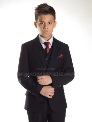 Official Black Kids Suits | Suti Nyeusi Za Watoto