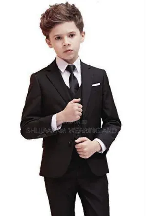 Official Black Kids Suits | Suti Nyeusi Za Watoto