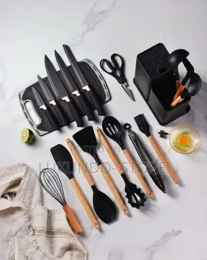 Kitchen Untensil With Cutting Board