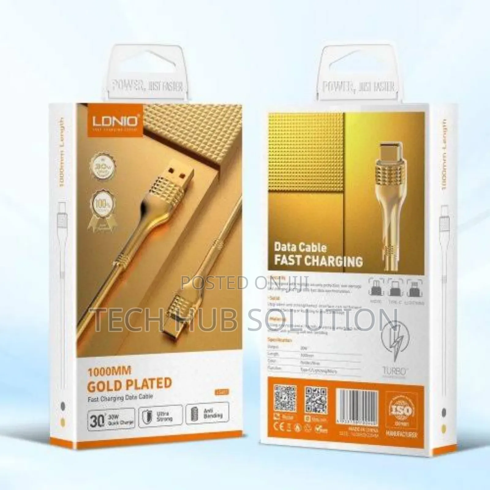 Ldnio 30W Gold Data Cable 2M