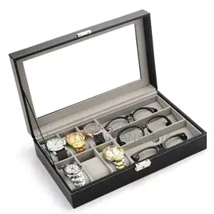 PU Storage Glasses Display Box Sunglasses Case Watch Box