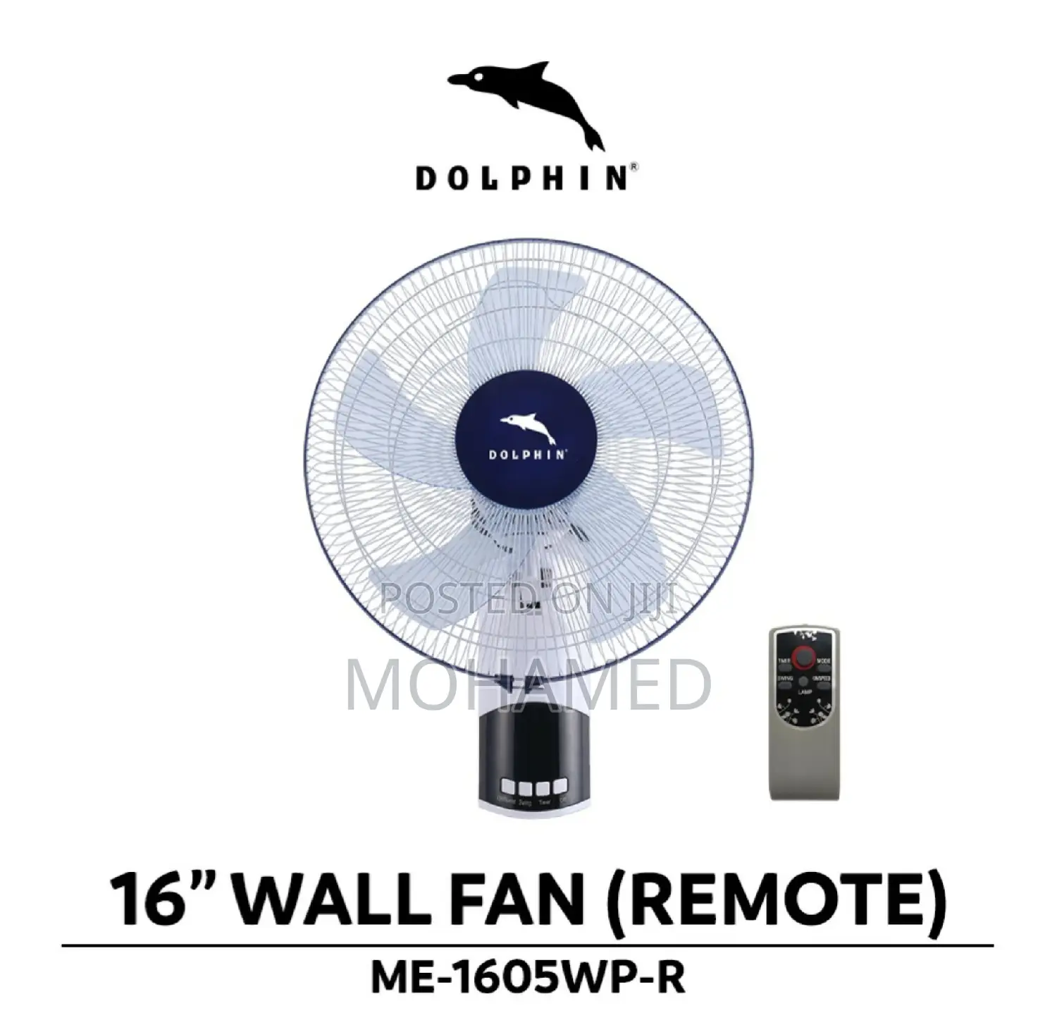 Dolphin Wall Fan/Feni