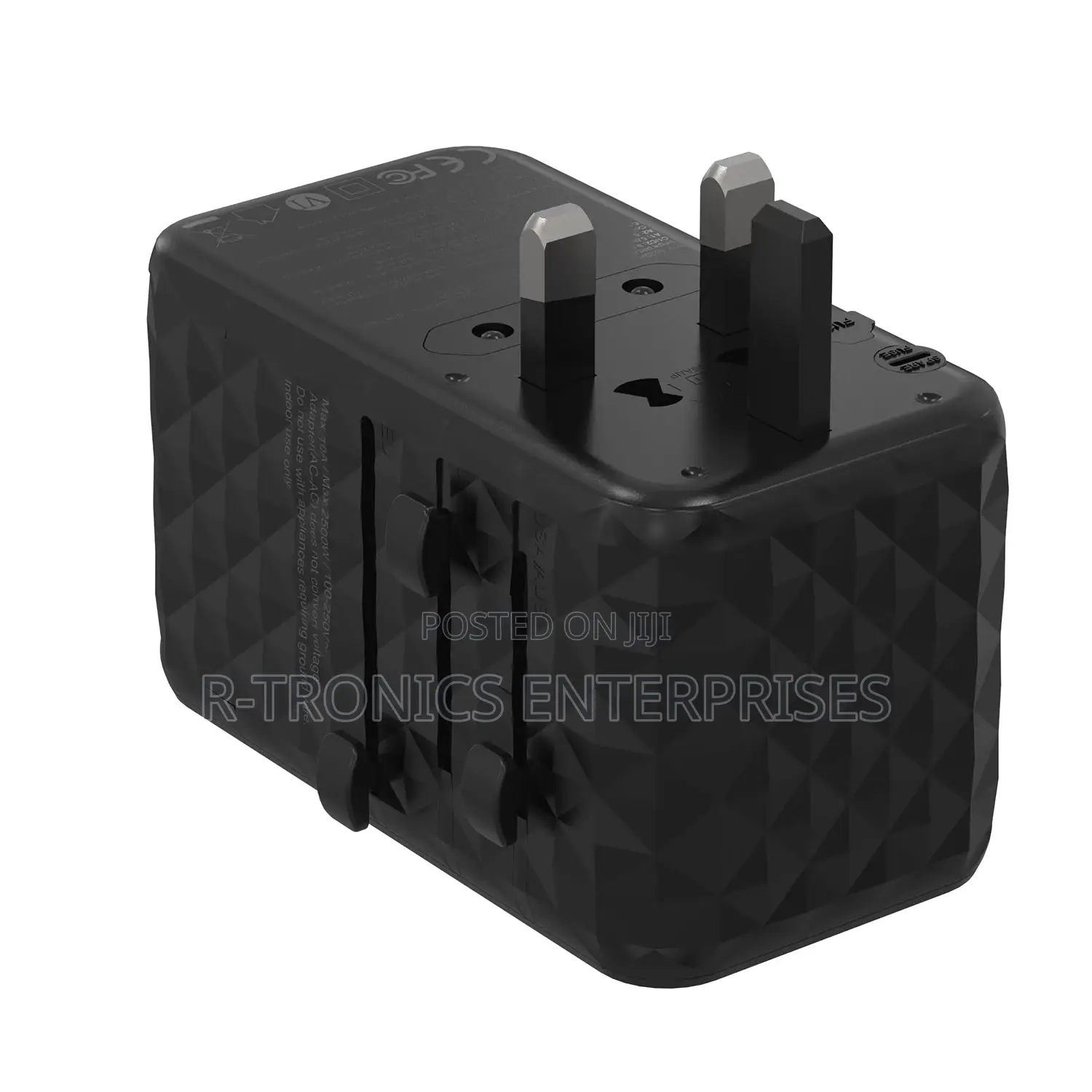 Powerology 100w PD Gan Univeral Travel Adapter Super Charger