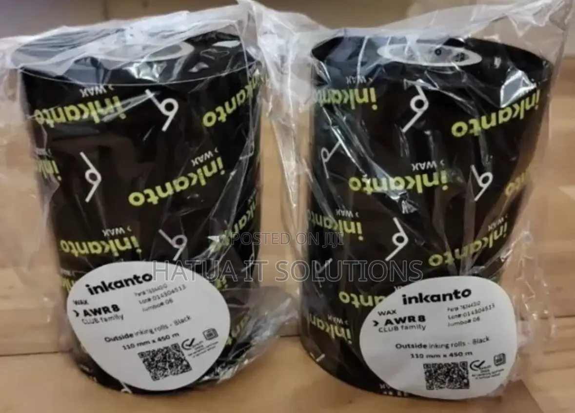 Ribbon Inkanto Wax Awr8 - Black 110 Mm X 300 M