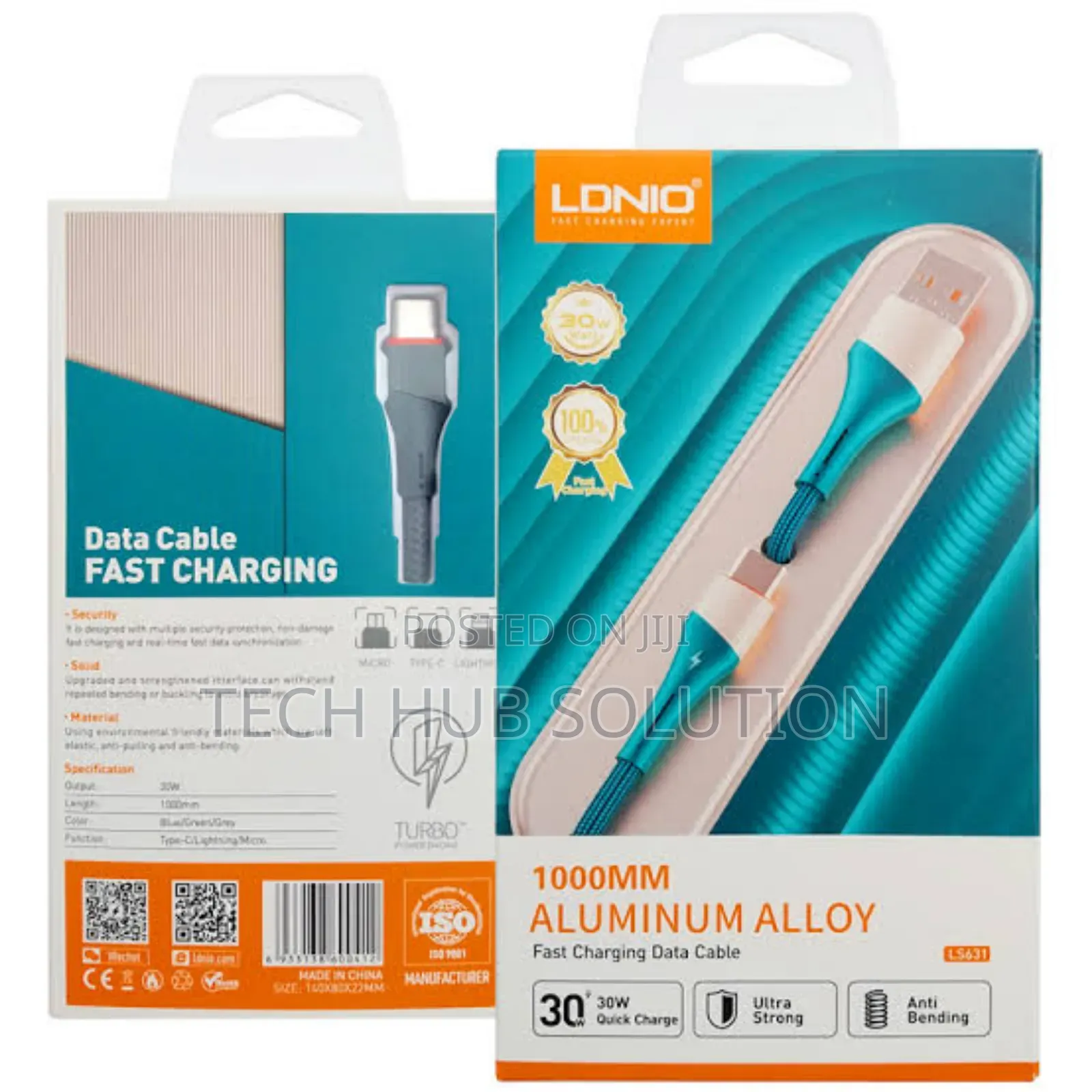 Ldnio 30W Cable Aluminum Alloy 2M