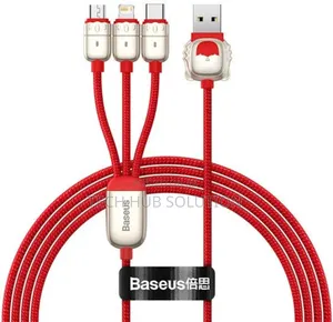 Baseus 3 in 1 Cable 1.2M Red