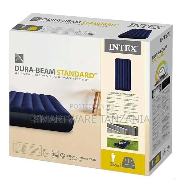 INTEX Air Bed With Dura Beam Standard Classic Downy Air Bed