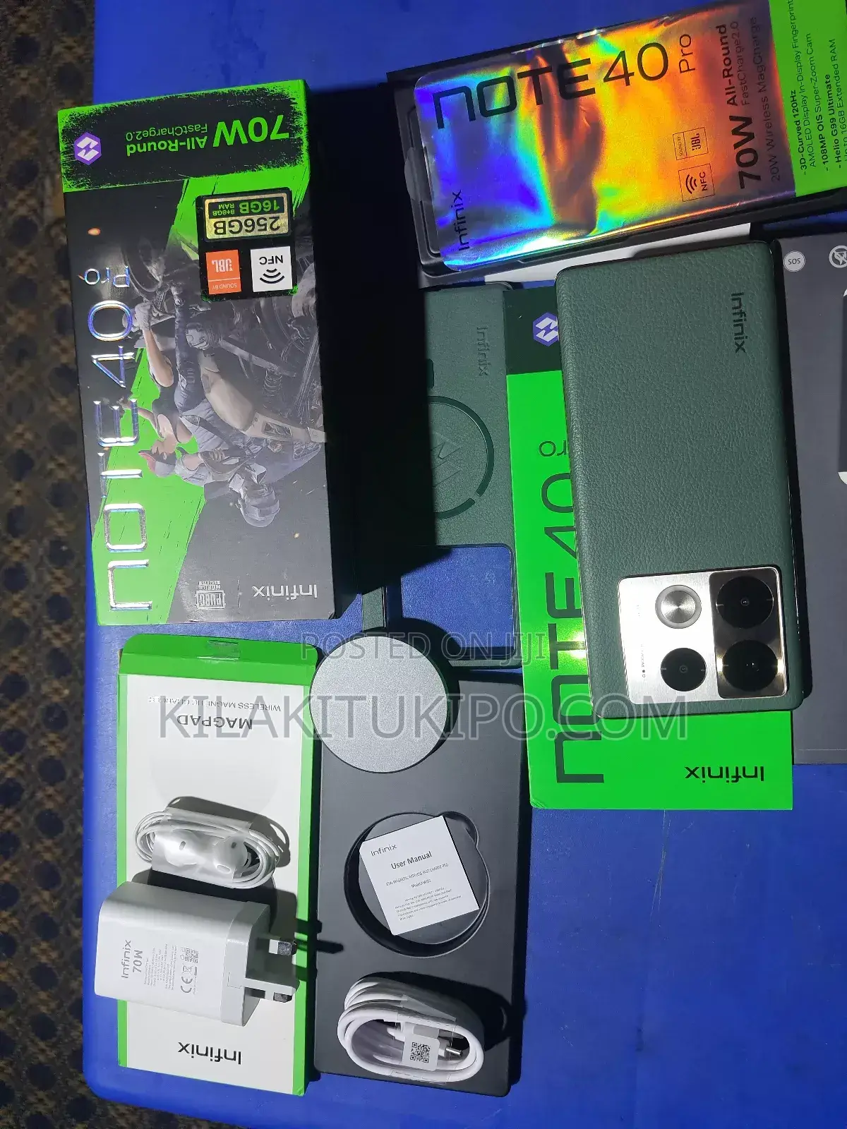 New Infinix Note 40 Pro 256 GB Green