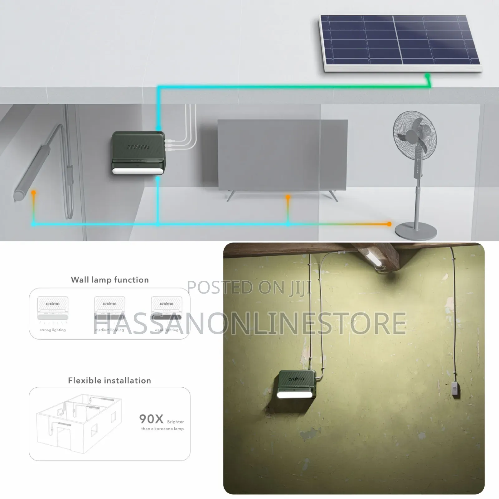 Oraimo Powersolar 76 15w Solar Home Power System