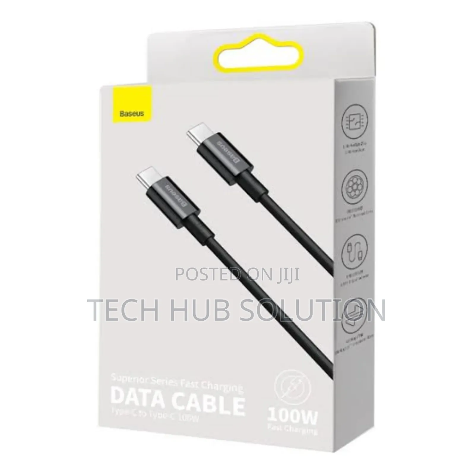Baseus Fast Charging Cable 100W Type C to C 2M Black
