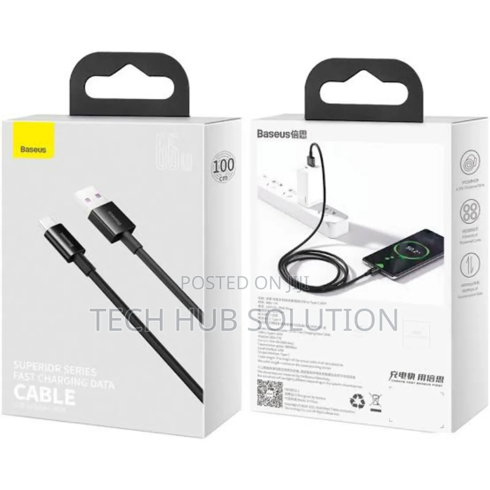 Baseus Cable USB to C 66W 1M