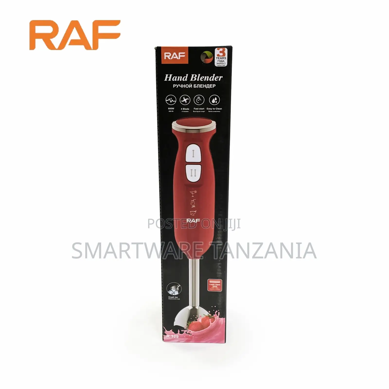 Hand Blender Immersion Mixer 2 Speeds And Powerful Motor