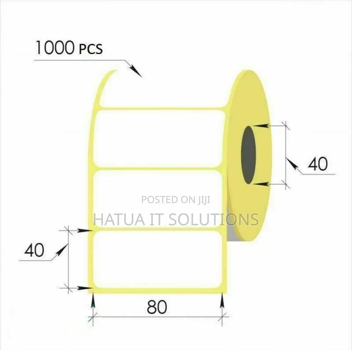 Shipping Barcode Labels/Sticker Roll 80mmx40mm