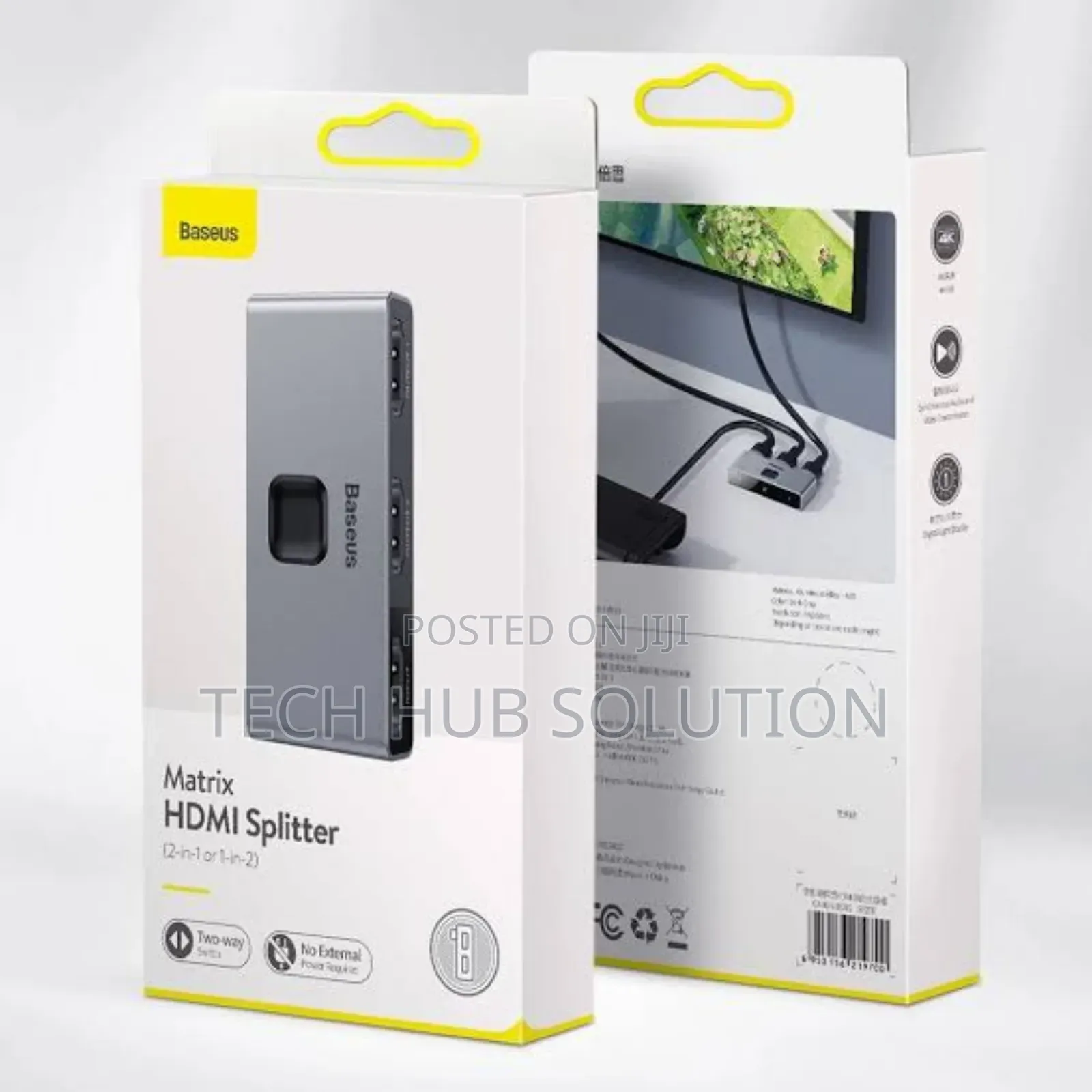 Baseus HDMI Splitter Space Gray