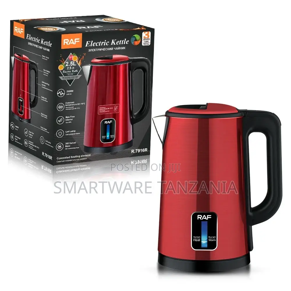 Raf Electric Kettle 2.5L R.7803 Red Colour