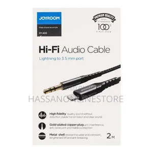 Joyroom A02 Audio Cable Gold Plated Auxiliary to Lighting