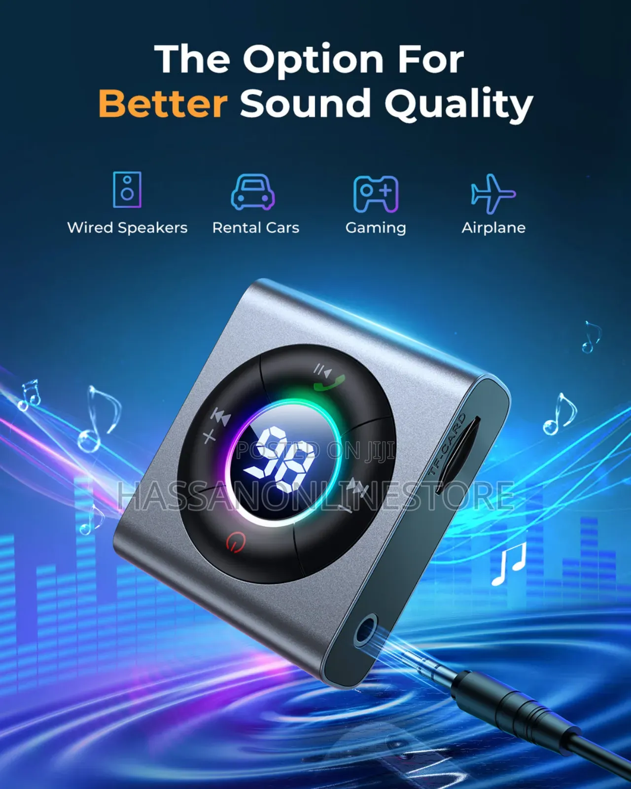Joyroom CB2 2in1 Bluetooth Wireless Transmitter and Receiver
